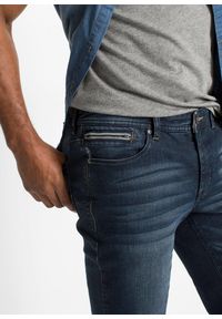 bonprix - Bermudy dżinsowe ze stretchem o kroju slim fit. Kolor: niebieski. Styl: elegancki #3