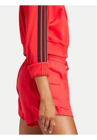 Adidas - adidas Bluza Essentials 3-Stripes IS6997 Czerwony Regular Fit. Kolor: czerwony. Materiał: syntetyk