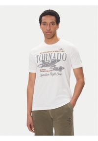 Aeronautica Militare T-Shirt 251TS2405J641 Biały Regular Fit. Kolor: biały. Materiał: bawełna