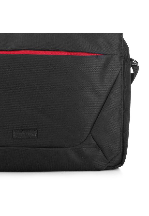 Czarna torba na laptopa Wittchen w kolorowe wzory