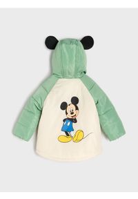 Sinsay - Pikowana kurtka z elementami 3D Mickey Mouse - kremowy. Kolor: kremowy. Wzór: motyw z bajki