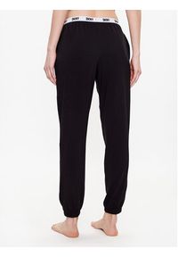 DKNY Spodnie piżamowe YI2822635 Czarny Regular Fit. Kolor: czarny. Materiał: bawełna #3