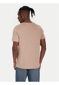 Tommy Jeans T-Shirt DM0DM04411 Beżowy Regular Fit. Kolor: beżowy. Materiał: bawełna