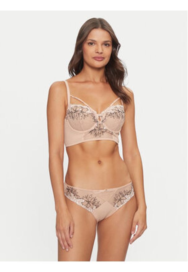 Chantelle Biustonosz z fiszbiną Spice C22BK6 Beżowy. Kolor: beżowy. Materiał: syntetyk