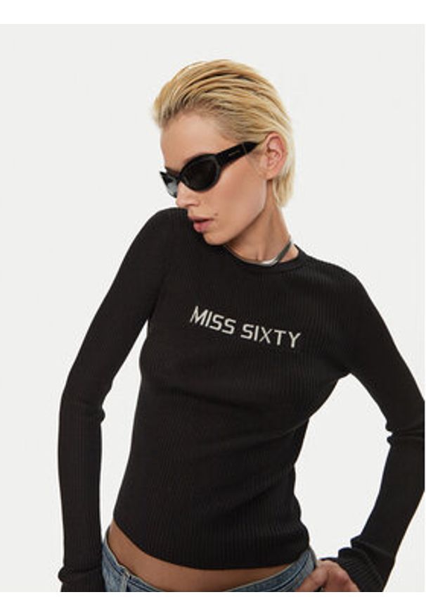 Miss Sixty Bluzka 6L3RJ7291000 Czarny Regular Fit. Kolor: czarny. Materiał: wełna