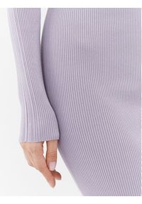 Calvin Klein Jeans Sukienka dzianinowa J20J221690 Fioletowy Slim Fit. Kolor: fioletowy. Materiał: dzianina, lyocell #5