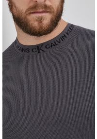 Calvin Klein Jeans Sweter J30J319305.4890 męski kolor szary ciepły. Kolor: szary. Materiał: dzianina #4