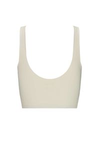 LEMISS - Top z logo Lola Cream White. Kolor: biały. Materiał: tkanina. Długość rękawa: na ramiączkach #2