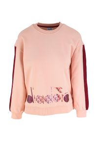 Bluza dla dzieci Diadora Crew Twinkle. Kolor: różowy. Materiał: materiał, bawełna. Długość rękawa: długi rękaw #1