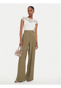 Morgan Bluzka 232-DGIULIA Biały Slim Fit. Kolor: biały. Materiał: wiskoza #3