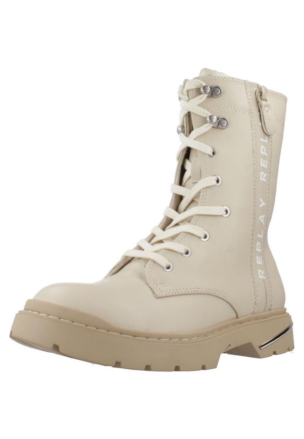 Replay - Buty REPLAY JL170034S Beżowy. Kolor: beżowy. Materiał: syntetyk, tkanina. Styl: sportowy. Sport: turystyka piesza