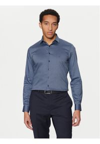 Calvin Klein Koszula K10K113864 Niebieski Slim Fit. Kolor: niebieski. Materiał: bawełna #1