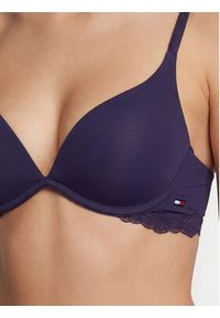 TOMMY HILFIGER - Tommy Hilfiger Biustonosz push-up UW0UW06051 Granatowy. Kolor: niebieski. Materiał: syntetyk. Rodzaj stanika: push-up #5