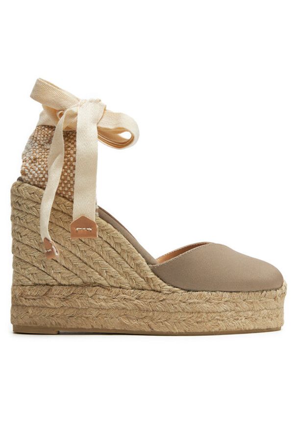 Castañer Espadryle Chiara/8Ed/006 021726 Złoty. Kolor: złoty. Materiał: materiał