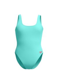 Speedo - Teksturowany Jednoczęściowy Kostium Kąpielowy Dla Kobiet. Kolor: niebieski #1