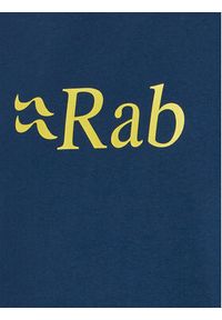 Rab T-Shirt Stance Logo Tee QCB-08-DI Granatowy Regular Fit. Kolor: niebieski. Materiał: bawełna #3