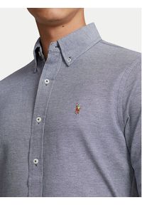 Polo Ralph Lauren Koszula 710932545003 Granatowy Custom Fit. Typ kołnierza: polo. Kolor: niebieski. Materiał: bawełna #4