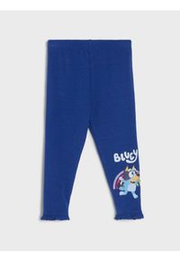 Sinsay - Bawełniane legginsy z nadrukiem Bluey - fioletowy. Kolor: fioletowy. Materiał: bawełna. Wzór: nadruk #1