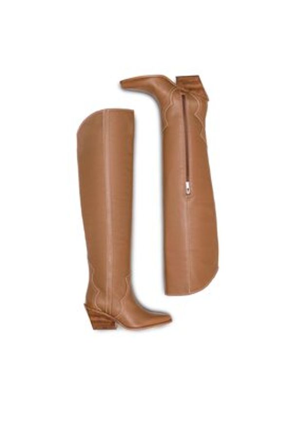 Badura Kowbojki AMADORA-110435 Brązowy. Kolor: brązowy. Materiał: skóra