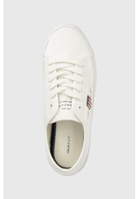 GANT - Gant tenisówki Pillox 24538720.G290 damskie kolor biały. Nosek buta: okrągły. Zapięcie: sznurówki. Kolor: biały. Materiał: materiał, włókno, guma #2