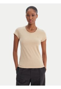 G-Star RAW - G-Star Raw T-Shirt Eyben D24533-4107 Écru Slim Fit. Materiał: bawełna #1