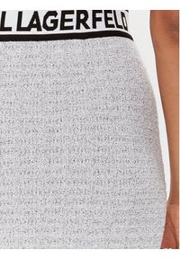 Karl Lagerfeld - KARL LAGERFELD Spódnica ołówkowa 235W1204 Biały Slim Fit. Kolor: biały. Materiał: syntetyk #4