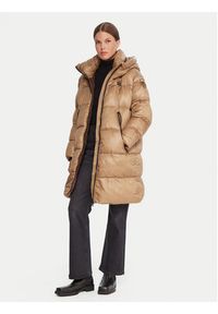 Blauer Płaszcz zimowy 25WBLDK02192 Brązowy Regular Fit. Kolor: brązowy. Materiał: syntetyk. Sezon: zima #6
