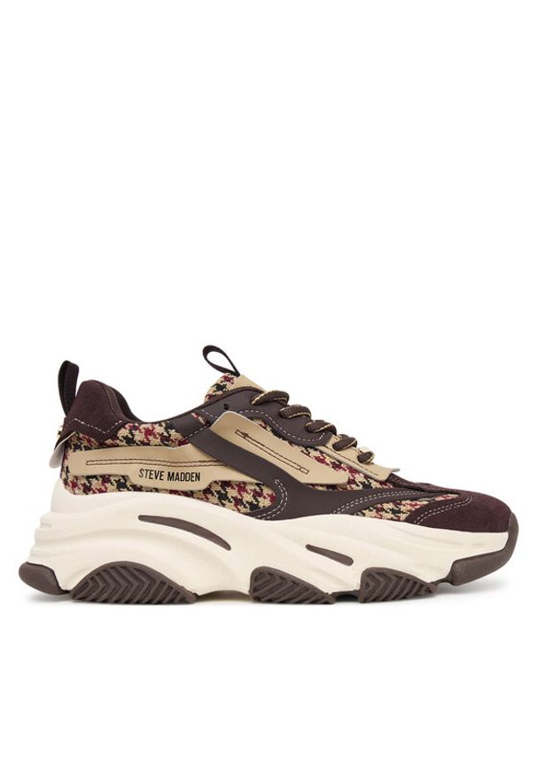 Steve Madden Sneakersy SM11004652 Brązowy. Kolor: brązowy. Materiał: skóra