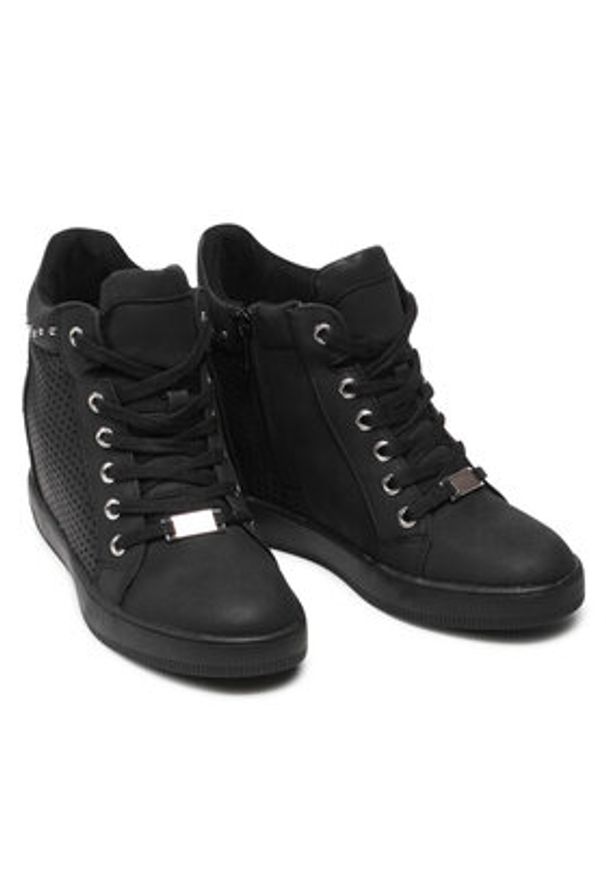 Jenny Fairy Sneakersy WS5251-09 Czarny. Kolor: czarny. Materiał: skóra