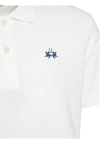 La Martina Polo BPMP01 PK031 Biały Regular Fit. Typ kołnierza: polo. Kolor: biały. Materiał: bawełna #2