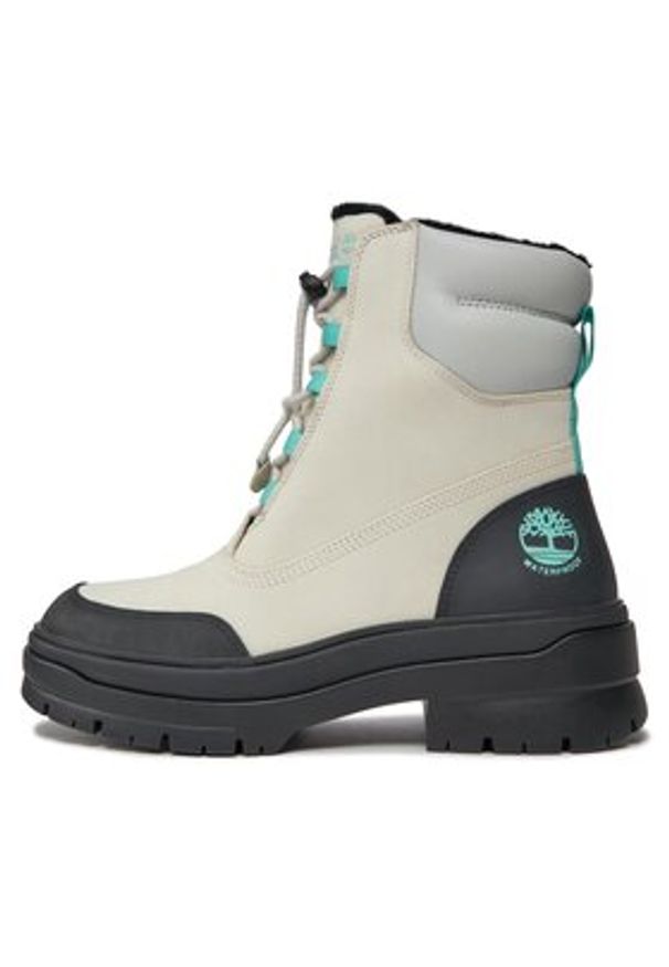 Timberland Botki Brooke Valley Winter Wp TB0A5Y1CL771 Biały. Kolor: biały. Materiał: skóra, nubuk