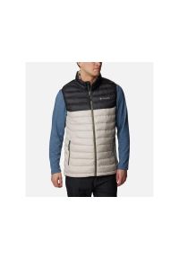 columbia - Kurtka uniwersalna męska Columbia Powder Lite Vest. Kolor: biały, czarny, wielokolorowy. Materiał: syntetyk. Długość rękawa: bez rękawów #1