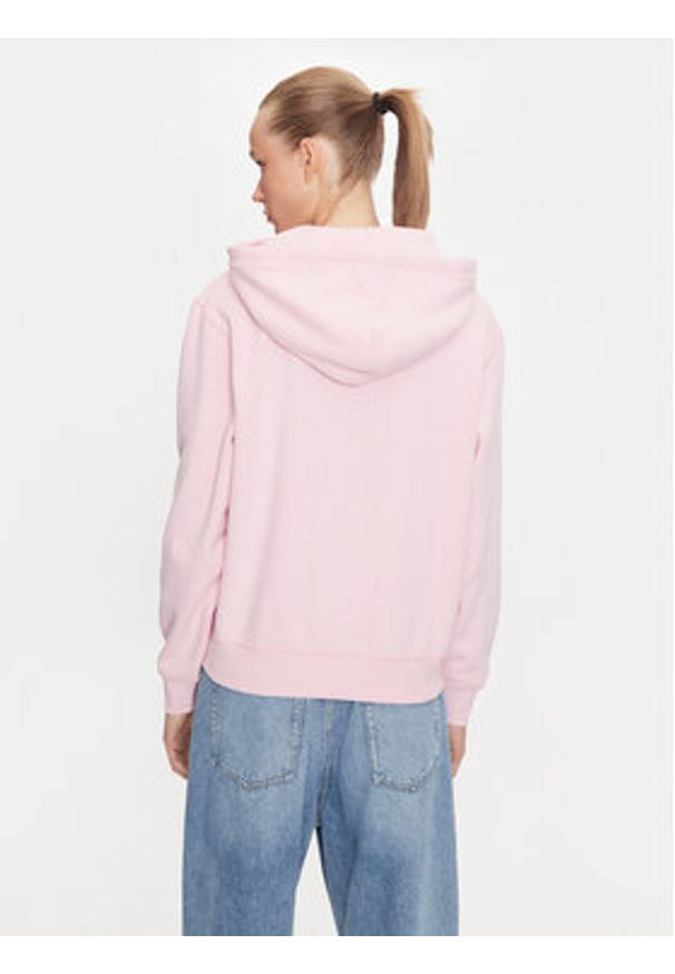 TOMMY HILFIGER - Tommy Hilfiger Bluza WW0WW41245 Różowy Relaxed Fit. Kolor: różowy. Materiał: bawełna, syntetyk