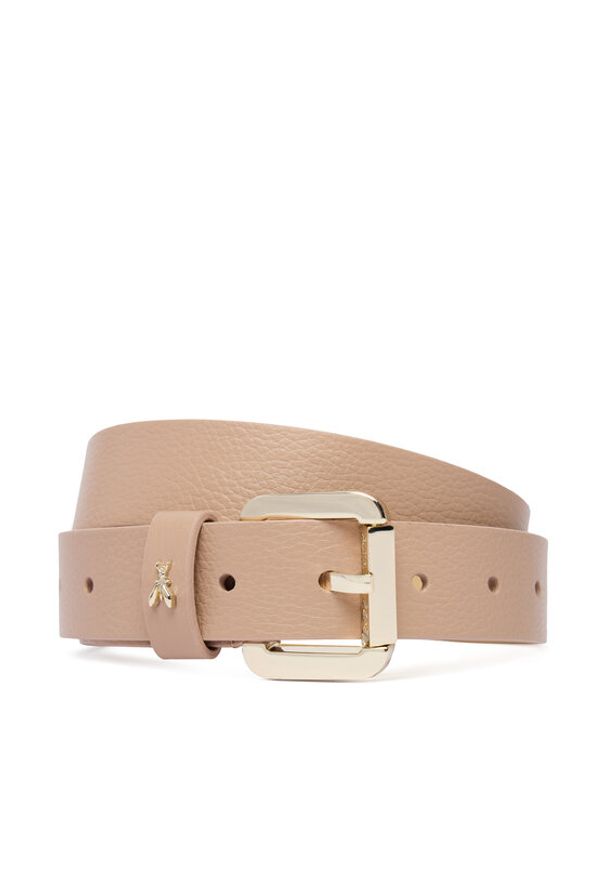 Patrizia Pepe Pasek Damski CW8684/L001-R874 Beżowy. Kolor: beżowy. Materiał: skóra