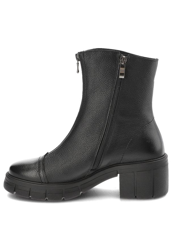 Czarne Botki Armodo Modne Buty Damskie Zapinane Na Zamek. Zapięcie: zamek. Kolor: czarny. Materiał: materiał. Wzór: kolorowy. Obcas: na obcasie. Styl: klasyczny, elegancki. Wysokość obcasa: średni