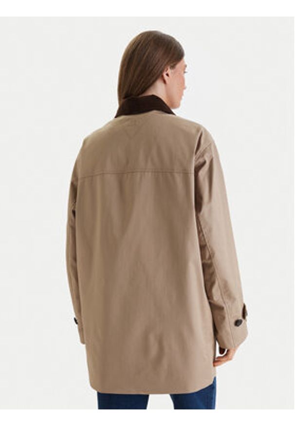 TOMMY HILFIGER - Tommy Hilfiger Płaszcz przejściowy 2-In-1 WW0WW47765 Beżowy Regular Fit. Kolor: beżowy. Materiał: syntetyk, bawełna