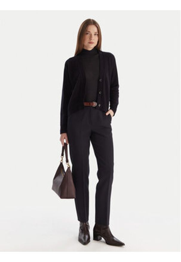 Marella Spodnie materiałowe Eresia 2525136062 Granatowy Regular Fit. Kolor: niebieski. Materiał: syntetyk