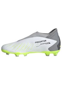 Adidas - Buty adidas Predator Accuracy.3 Ll Fg Jr IF2265 białe białe. Kolor: biały. Materiał: materiał. Szerokość cholewki: normalna #2