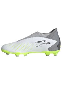 Adidas - Buty adidas Predator Accuracy.3 Ll Fg Jr IF2265 białe białe. Kolor: biały. Materiał: materiał. Szerokość cholewki: normalna