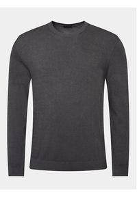 Sisley Sweter 10F2S1C78 Szary Slim Fit. Kolor: szary. Materiał: bawełna