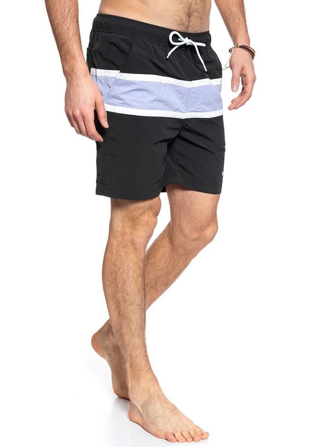 Wrangler - SPODENKI WRANGLER SWIMSHORT FADED BLACK W4B01WDV6 112129084. Wzór: kolorowy