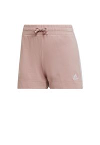 Adidas - Szorty damskie adidas Essentials Slim 3-Stripes. Kolor: biały, wielokolorowy, fioletowy