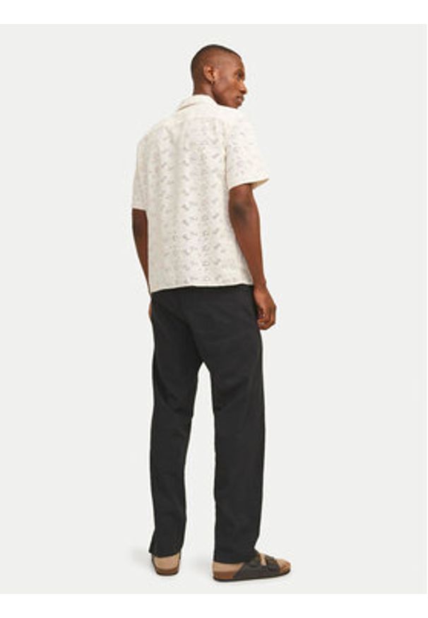Jack & Jones Spodnie materiałowe Summer 12248606 Czarny Relaxed Fit. Kolor: czarny. Materiał: bawełna
