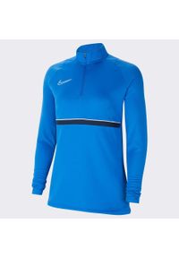 Bluza treningowa damska Nike Drifit Academy. Kolor: niebieski, wielokolorowy