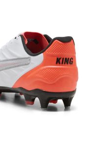 Puma - Buty piłkarskie unisex KING PRO MxSG PUMA White Silver Glowing Red Metallic. Kolor: czerwony, szary, biały, wielokolorowy. Sport: piłka nożna