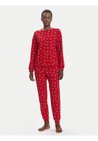 United Colors of Benetton - United Colors Of Benetton Piżama 38DK3P03L Czerwony Regular Fit. Kolor: czerwony. Materiał: bawełna