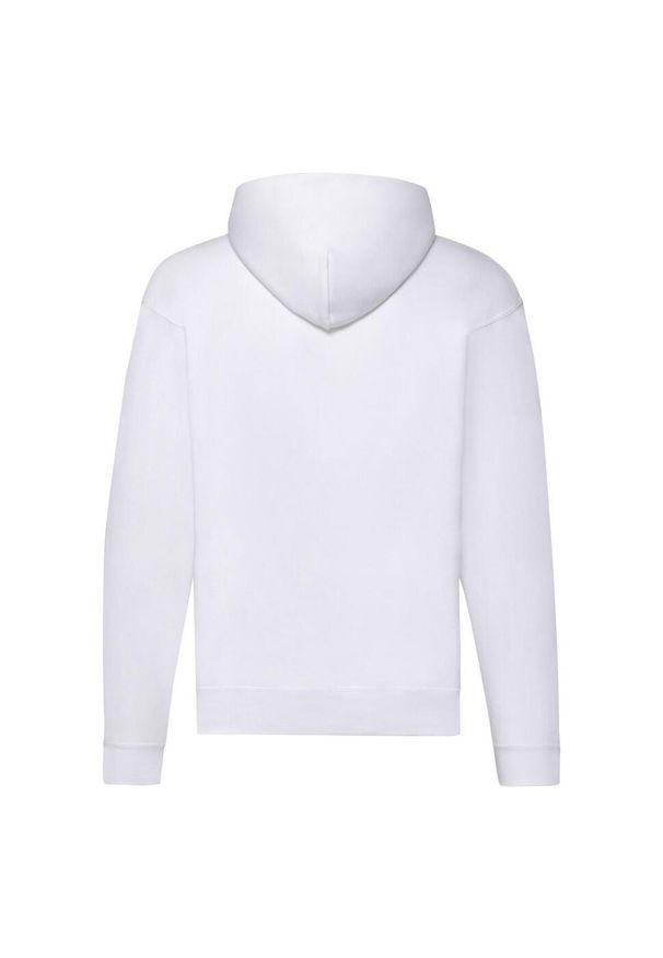 FRUIT OF THE LOOM - Klasyczna Kurtka Z Kapturem Dla Dorosłych Unisex. Typ kołnierza: kaptur. Kolor: biały