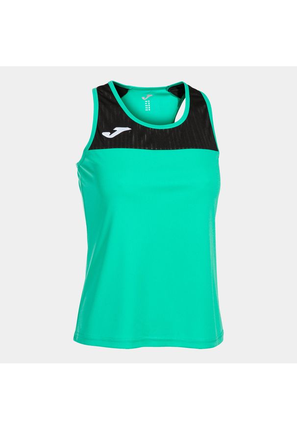 Joma - Koszulka do tenisa bez rękawów damska MONTREAL TANK TOP. Kolor: zielony, wielokolorowy, czarny. Długość rękawa: bez rękawów. Sport: tenis