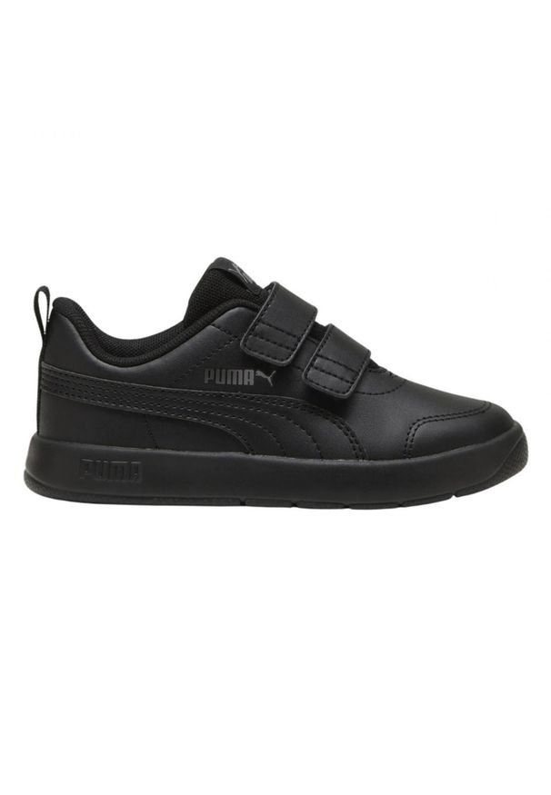 Puma - Dziecięce/niemowlęce Buty Sportowe Courtflex V3. Kolor: czarny. Sport: turystyka piesza