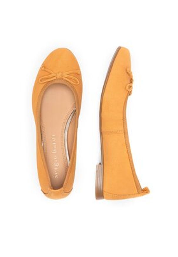 Sergio Bardi Baleriny RST-B1032-01SB Beżowy. Kolor: beżowy. Materiał: nubuk, skóra